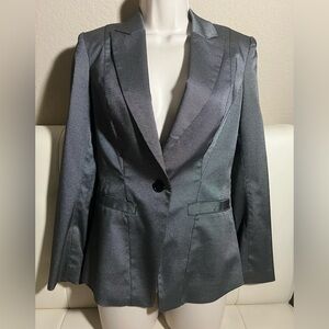 Bebe silverish grey fitted blazer Sz.0